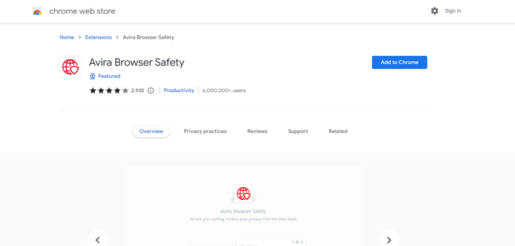 Avira Browser Safety Chrome Extension
