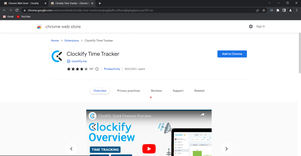 Clockify Chrome Extension