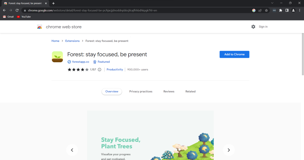 Forest: Chrome Extension for Focus and Productivity
