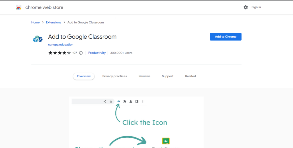 Add to Google Classroom