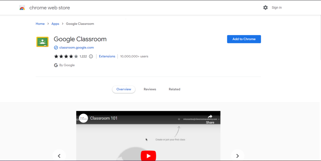 Google Classroom Chrome Extension
