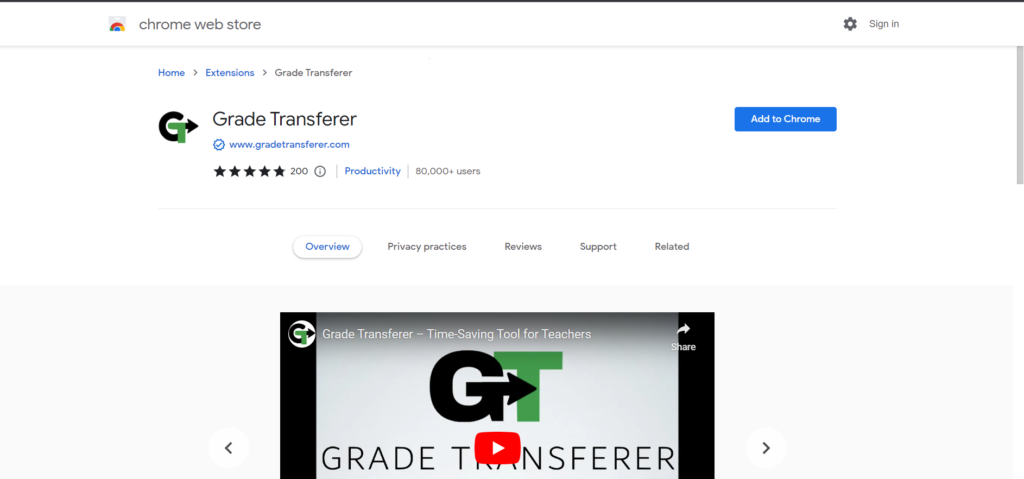 Grade Transferer Chrome Extension