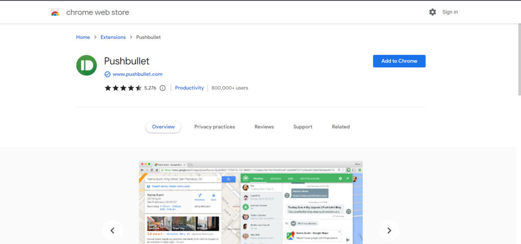 Pushbullet Chrome Extension