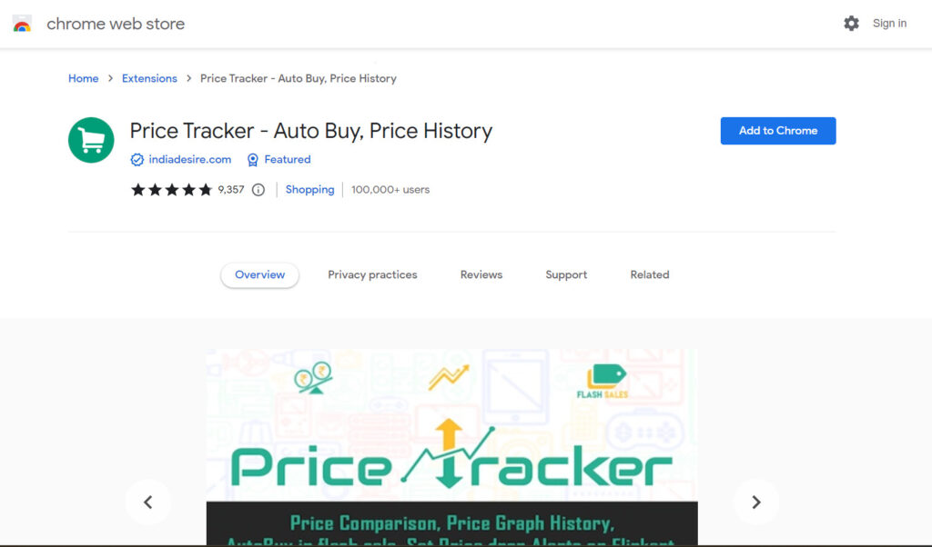 Price Tracker Chrome Extension