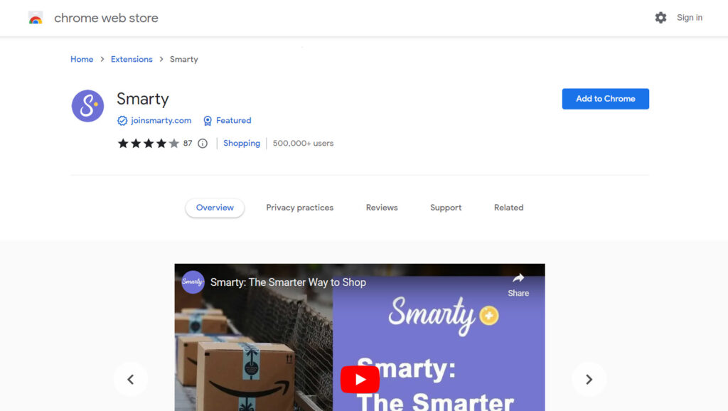 Smarty Chrome Extension
