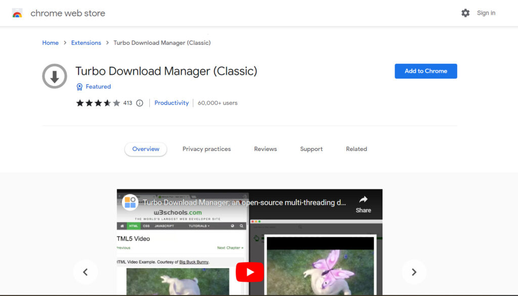 Turbo Download Manager Chrome Extension