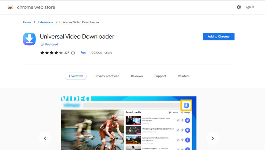 Universal Video Downloader Chrome Extension