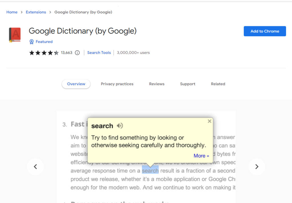 Google Dictonary(by google)